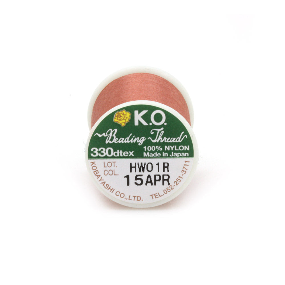 KO Beading Thread B Apricot - Reel of 50 metres