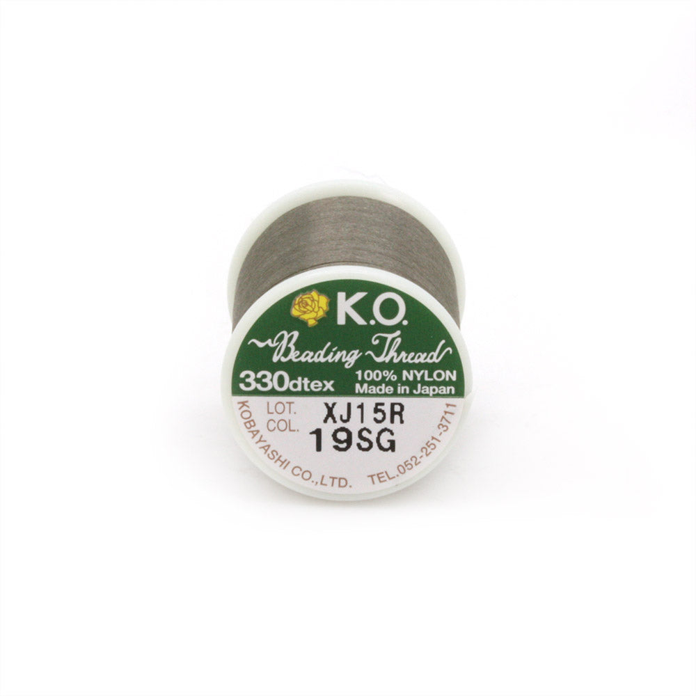 KO Beading Thread B Smoke Green - Reel of 50 metres