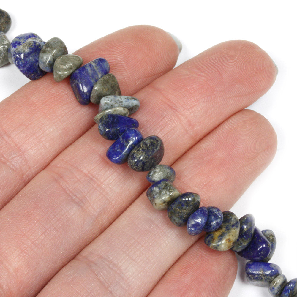 Natural Lapis Lazuli Chips - Strand of 80cm