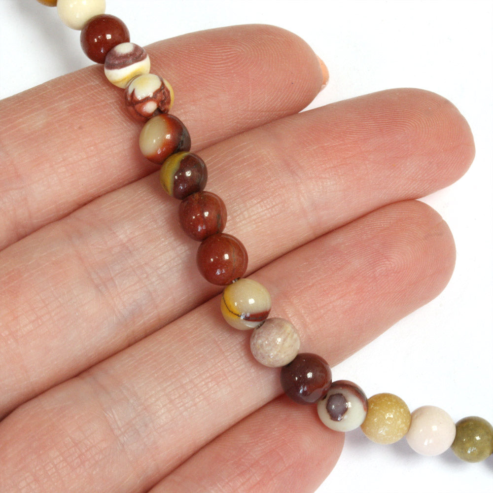 Mookaite Rounds 6mm - 35cm Strand