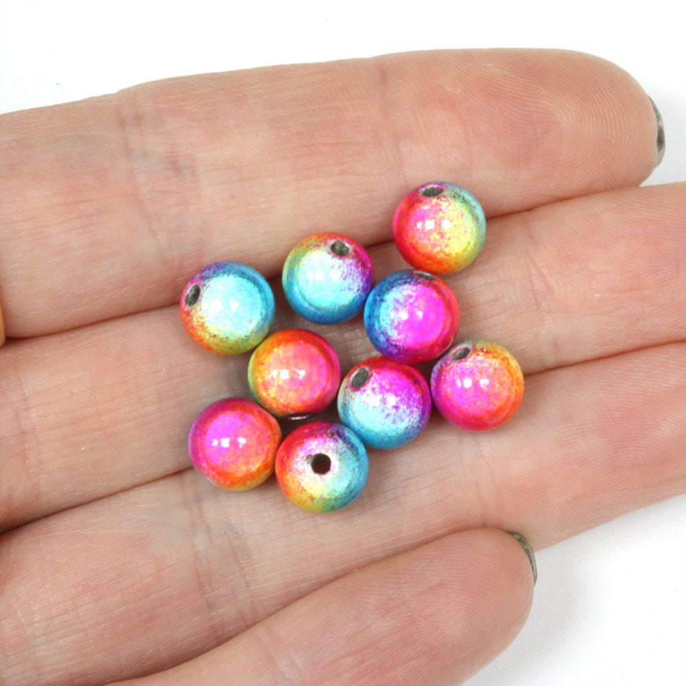 Miracle Beads Rainbow Mix 8mm - Pack of 50