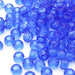 kids plastic transparent blue coloured  pony beads with large holes