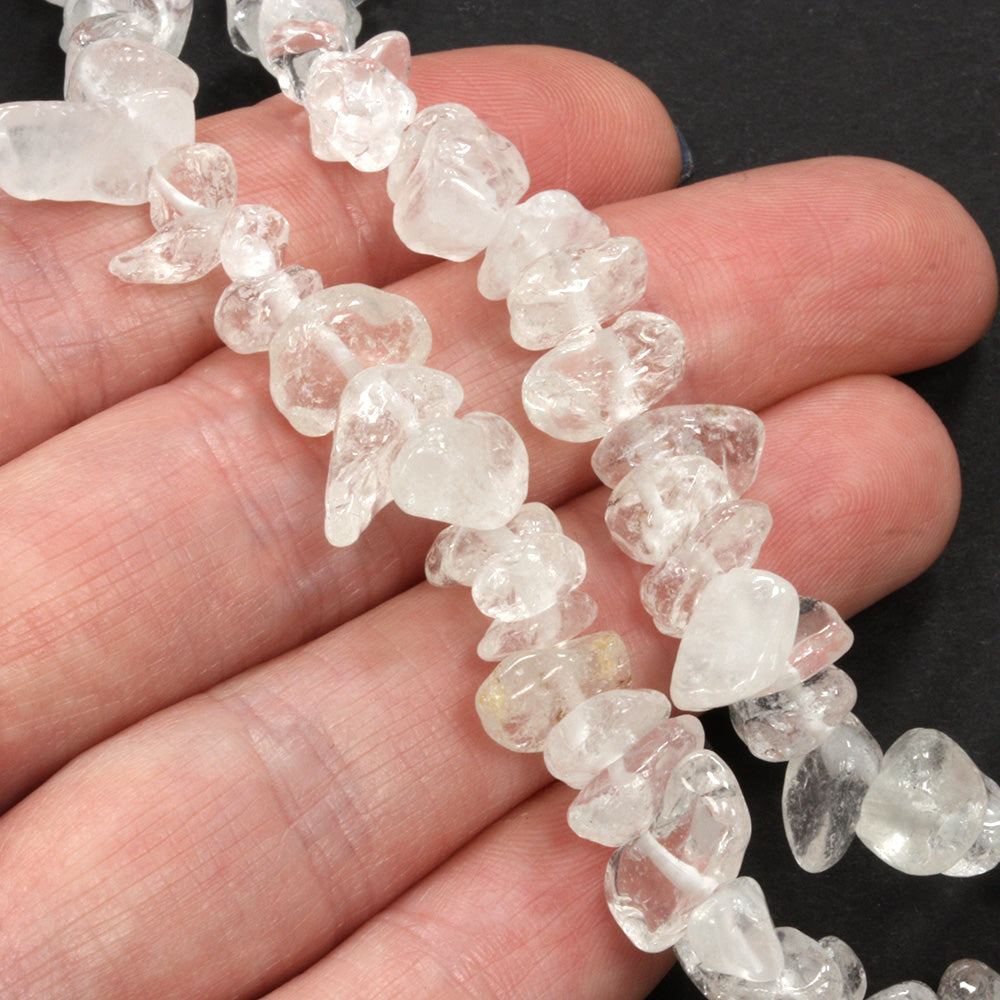 Quartz Crystal Chips-80cm Strand