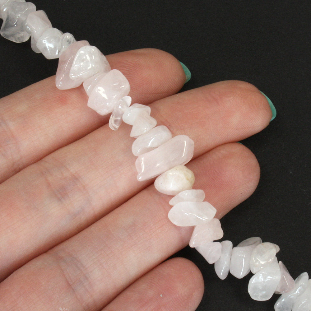 Rose Quartz Chips - 80cm Strand