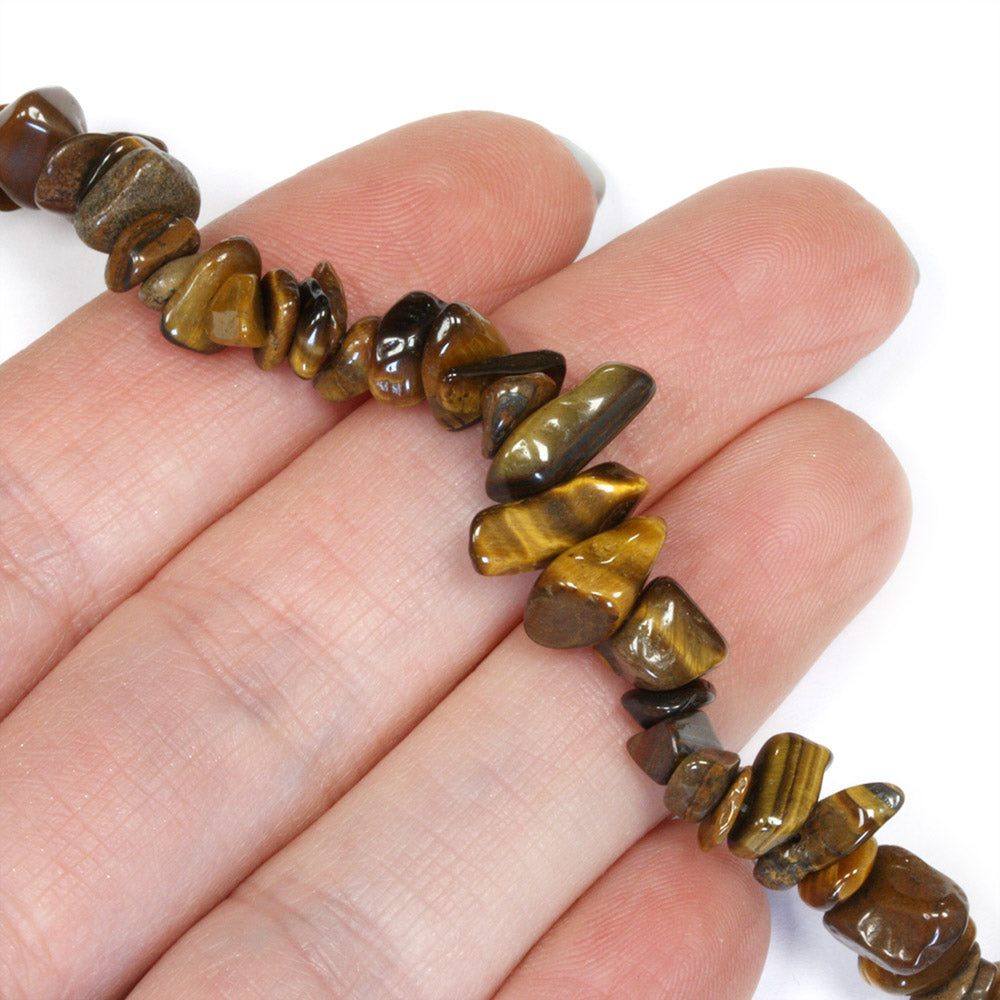 Tigers Eye Chips - 80cm Strand