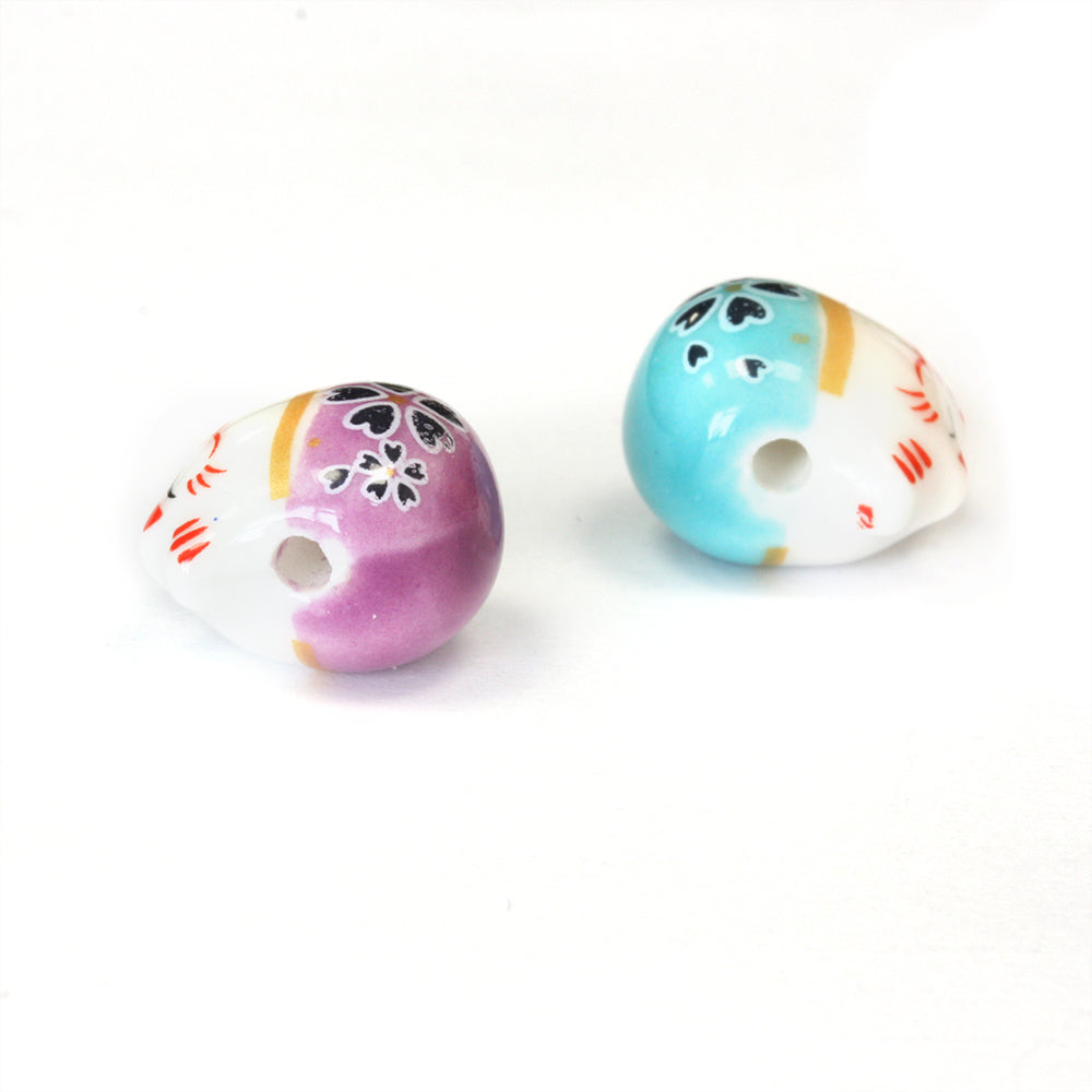 Ceramic Cat Mix 15x13mm - Pack of 10