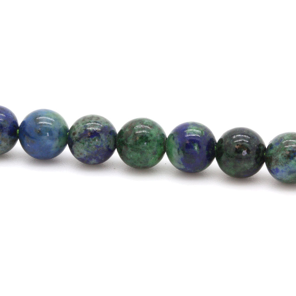 Chrysocolla Smooth Round Beads 6mm - String of 35cm