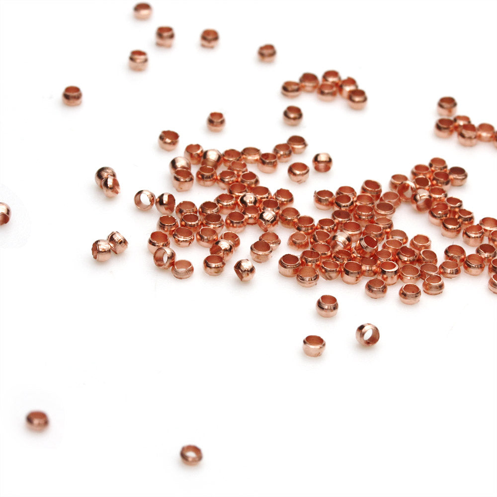 Crimp Rose Gold Plated 2mm - Pack of 500