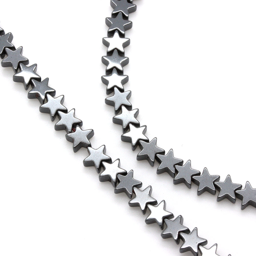 Hematite Stars 6mm - 35cm Strand