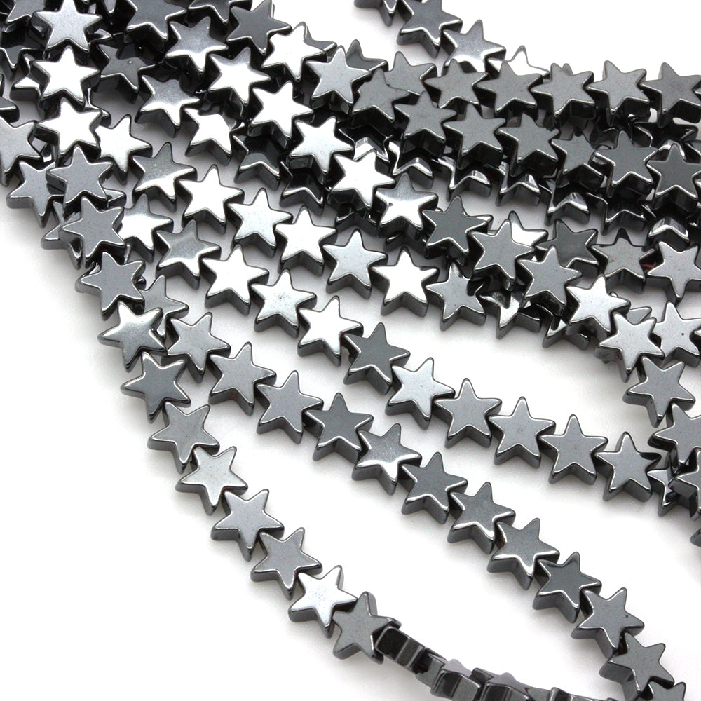 Hematite Stars 6mm - 35cm Strand