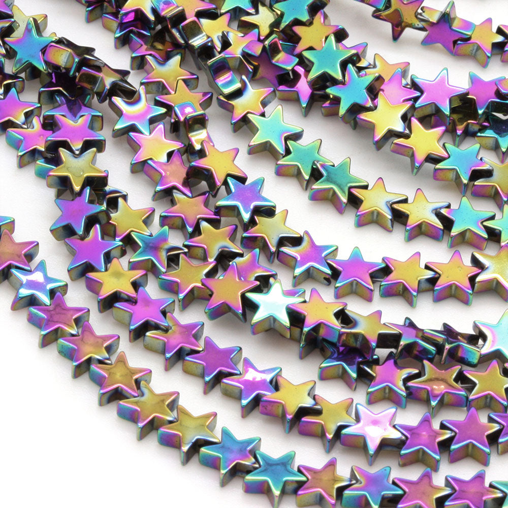 Hematite Stars Mix - 35cm Strand