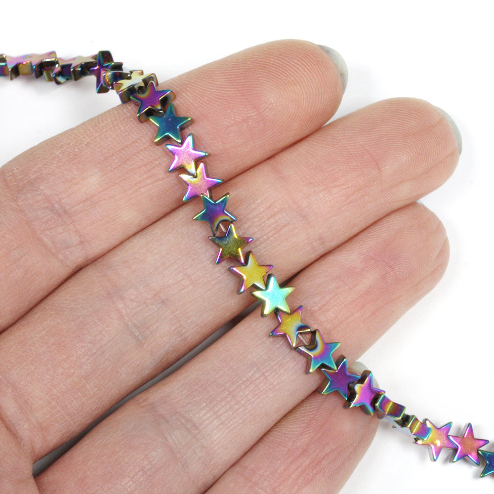 Hematite Stars Mix - 35cm Strand