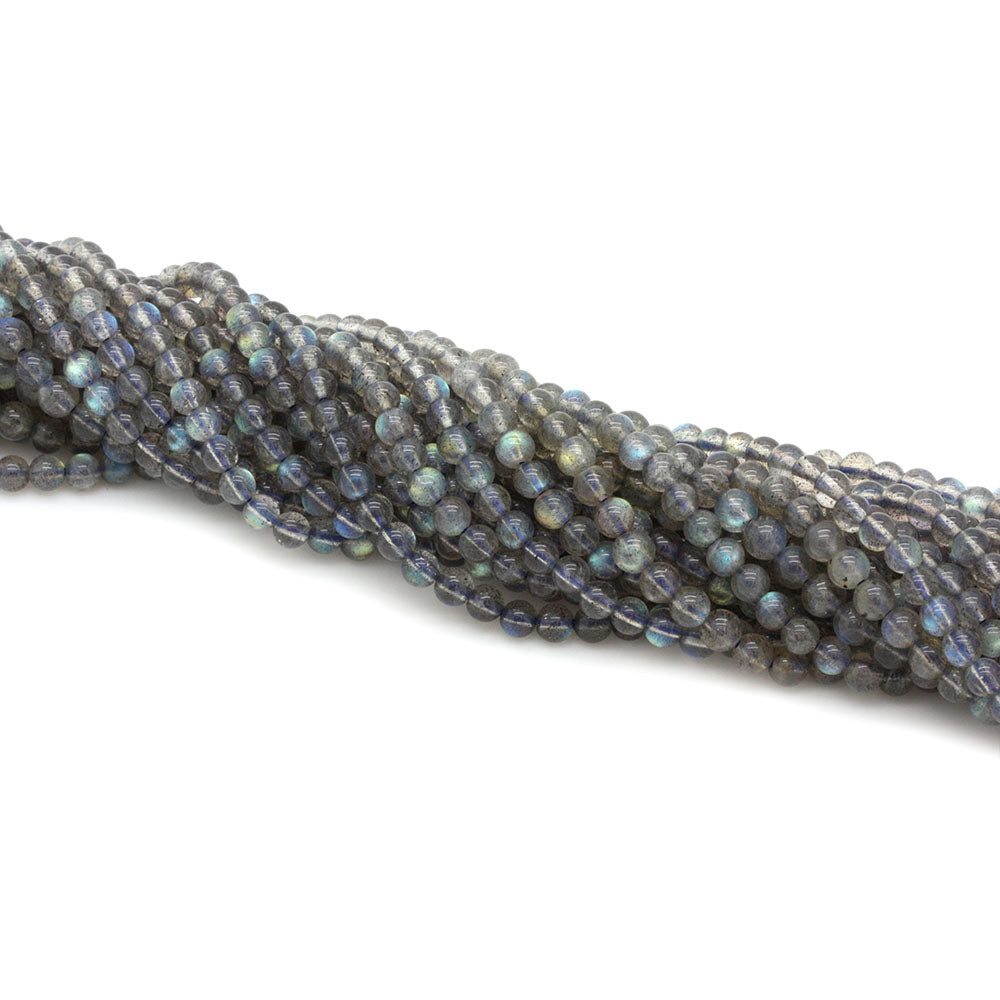 Labradorite Rounds 4mm - 35cm Strand