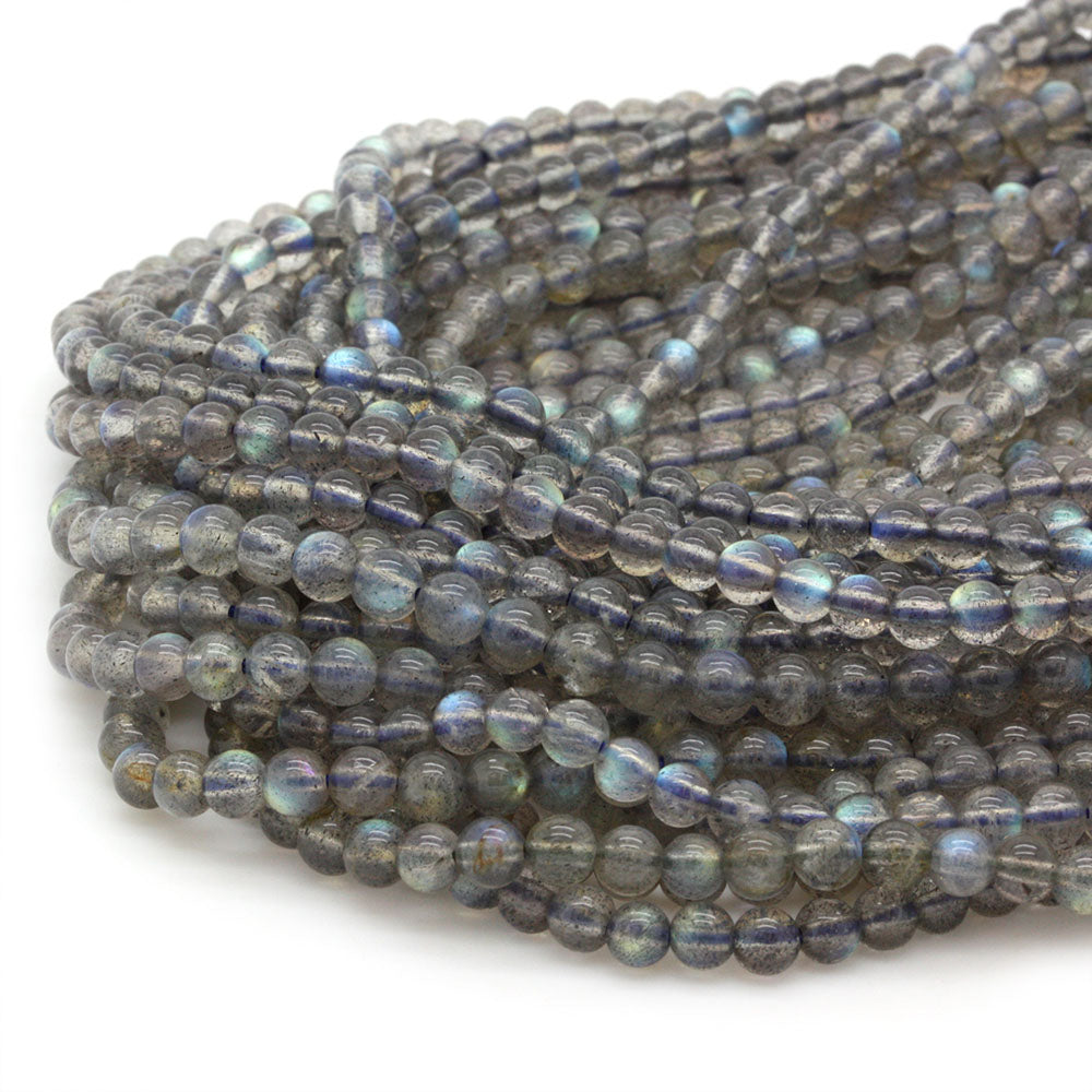 Labradorite Rounds 4mm - 35cm Strand