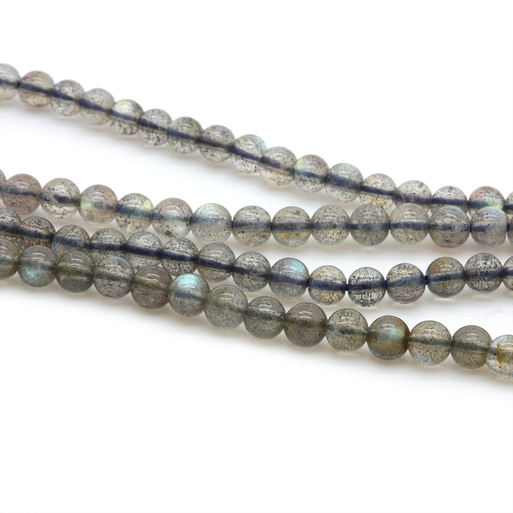 Labradorite Rounds 4mm - 35cm Strand