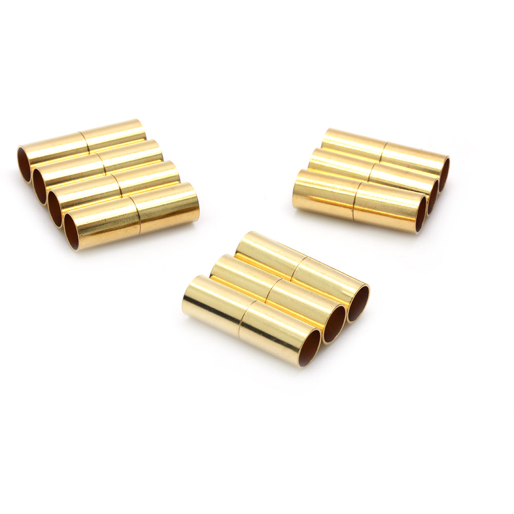 Magnetic Clasp Tube 6.2mm Gold Plated - Pack of 1