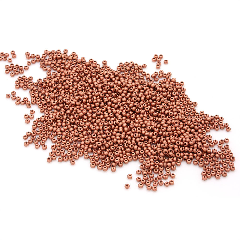 Czech Matte Metallic Copper Rocaille/Seed 11/0 - Pack of 3g