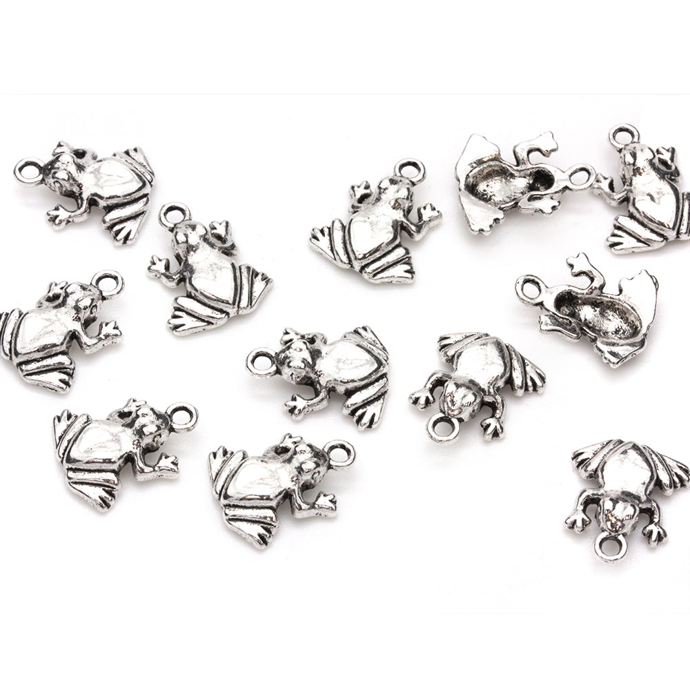 Frog Antique Silver 17x14mm - Pack of 30