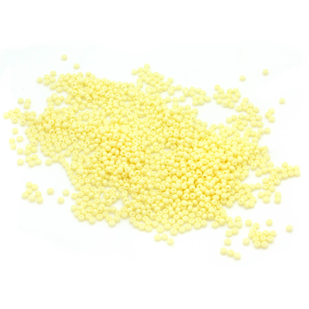 Opaque Czech Yellow Glass Rocaille/Seed 11/0 Pack of 100g