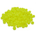 kids plastic neon yellow coloured  pony beads with large holes