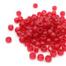 kids plastic glitter red coloured  pony beads with large holes