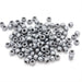 kids plastic bath pearl silver coloured  pony beads with large holes