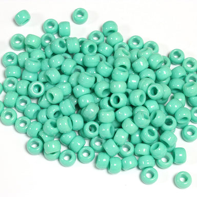 kids plastic turquoise coloured  pony beads with large holes