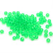 kids plastic transparent lime coloured  pony beads with large holes