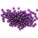 kids plastic transparent purple coloured  pony beads with large holes