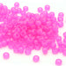 kids plastic glow in the dark pink coloured  pony beads with large holes