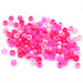 kids plastic mix of pink coloured  pony beads with large holes