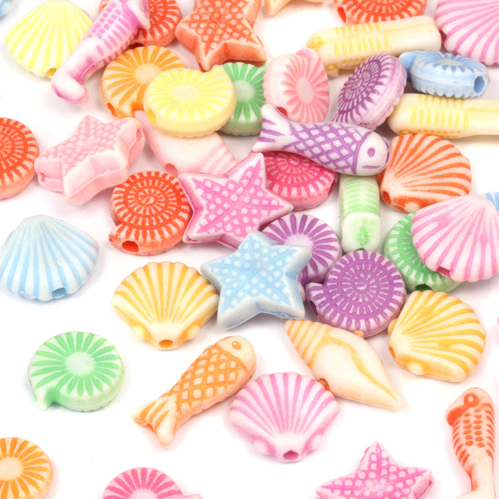 Plastic Seaside Mix - Pack of 200