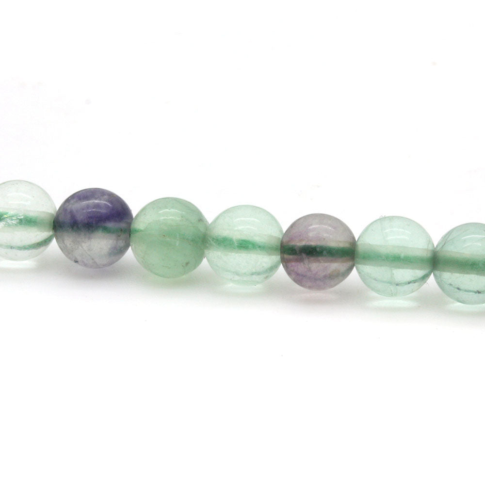 Rainbow Fluorite 6mm Smooth Round Beads - 35cm Strand