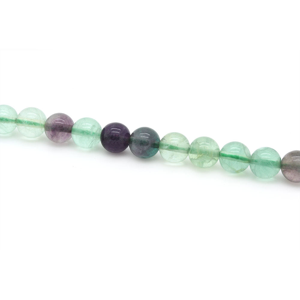 Rainbow Fluorite Rounds 8mm - 35cm Strand