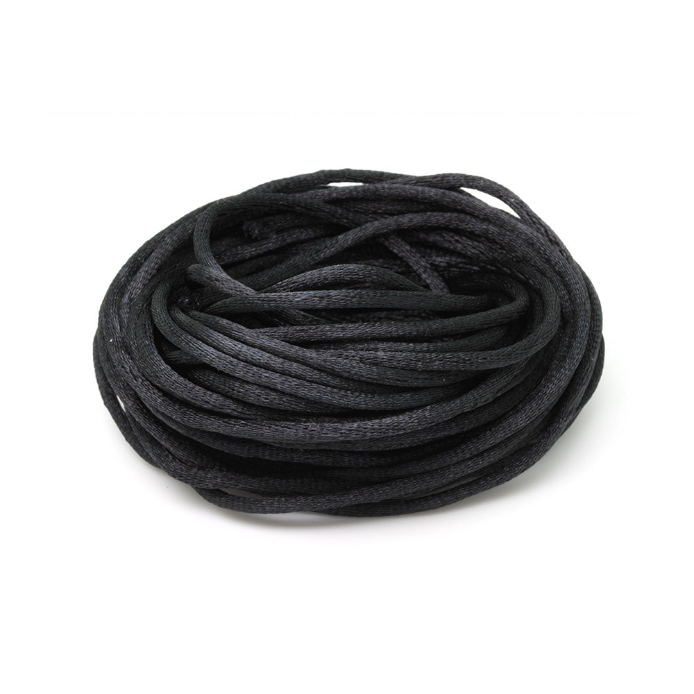 Thread Black Rat Tail 2mm-Pack of 10m