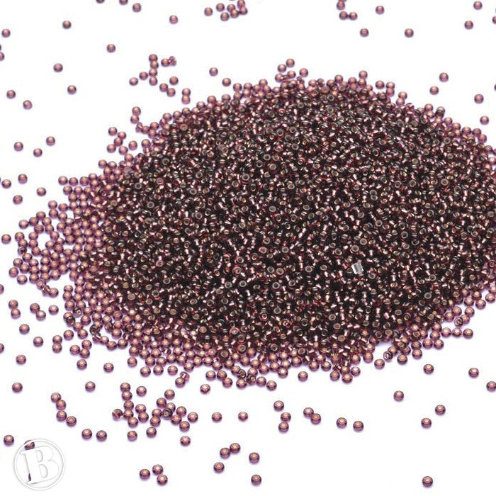 Silver Lined Czech Amethyst Glass Rocaille/Seed 11/0-Pack of 100g