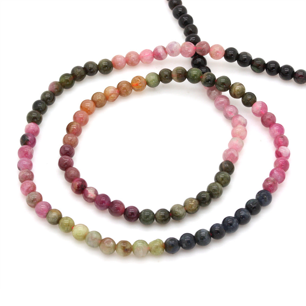 Tourmaline Round Beads 4mm - 35cm Strand