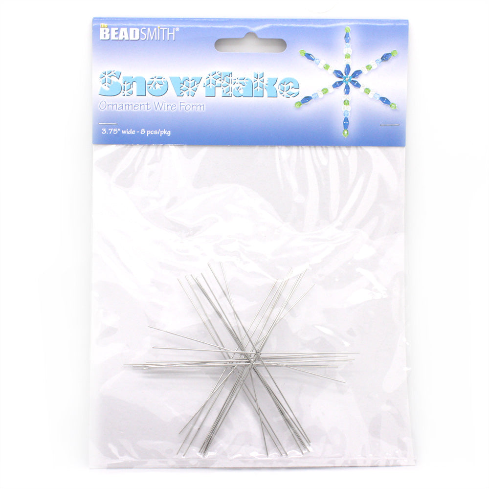 Wire Snowflake Form 3 3/4" - Pack of 8